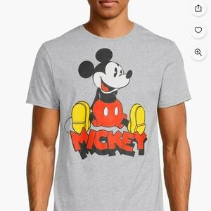 NWT Men's Gray Mickey Mouse Graphic T-Shirt